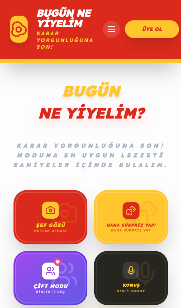 Bugün Ne Yiyelim Mobile